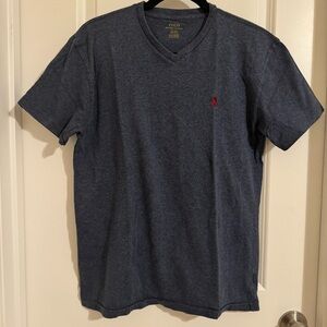 Polo Ralph Lauren Navy Blue V-Neck T-Shirt, S